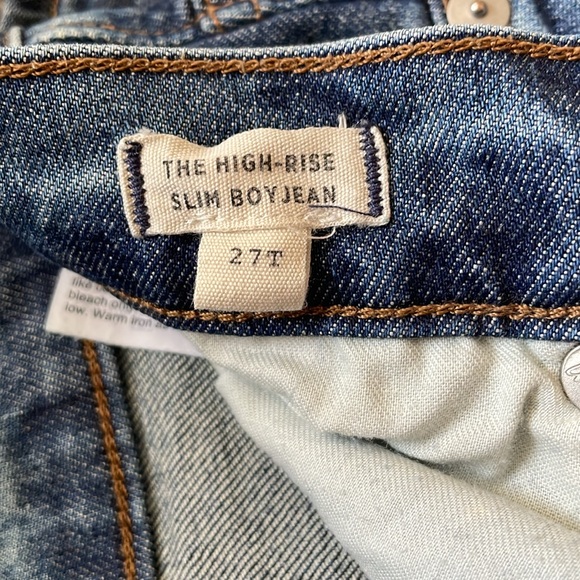 Madewell High Rise Slim Boy Jean - Picture 5 of 6